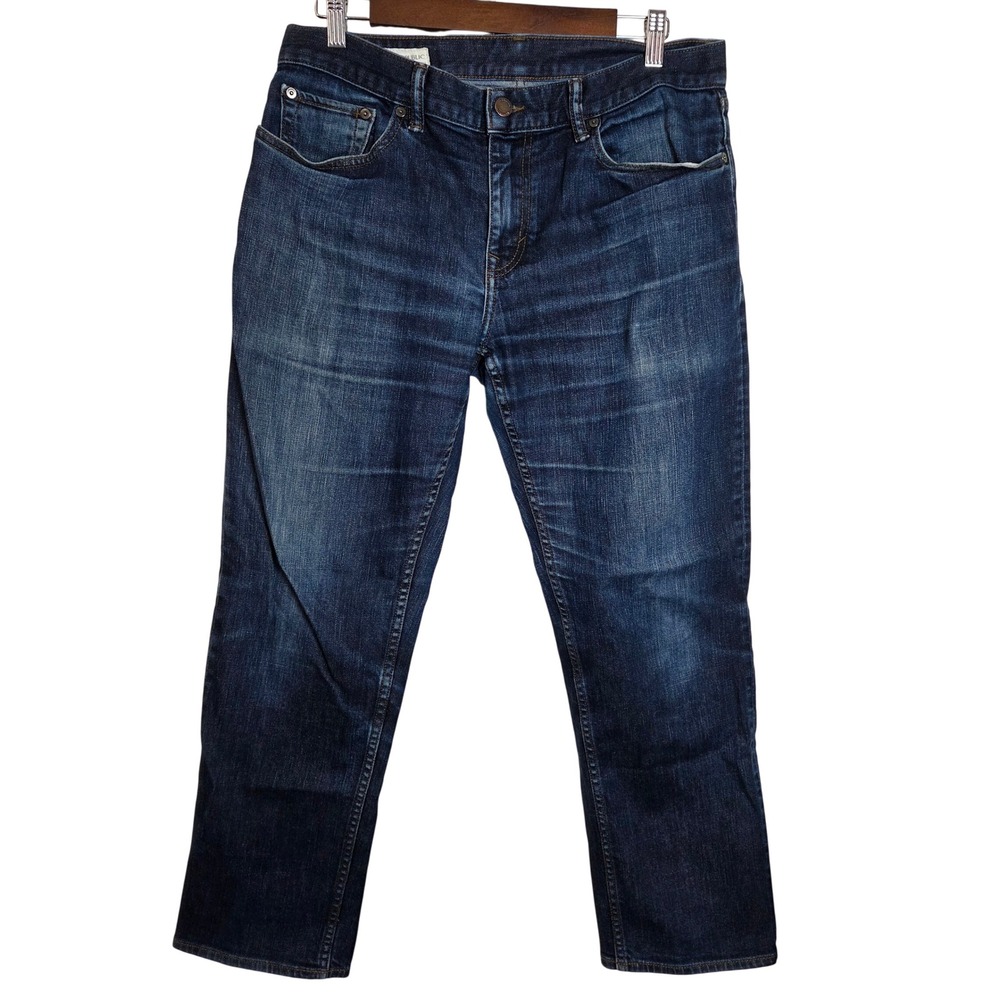 Banana Republic Straight Jeans 33x30 Dark Wash Stretch